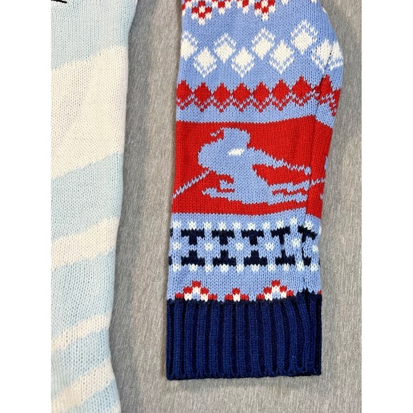 NEW Blizzard Bay Size M SANTA SKIING snow Holiday Lodge Ugly Christmas Sweater - Picture 2 of 4